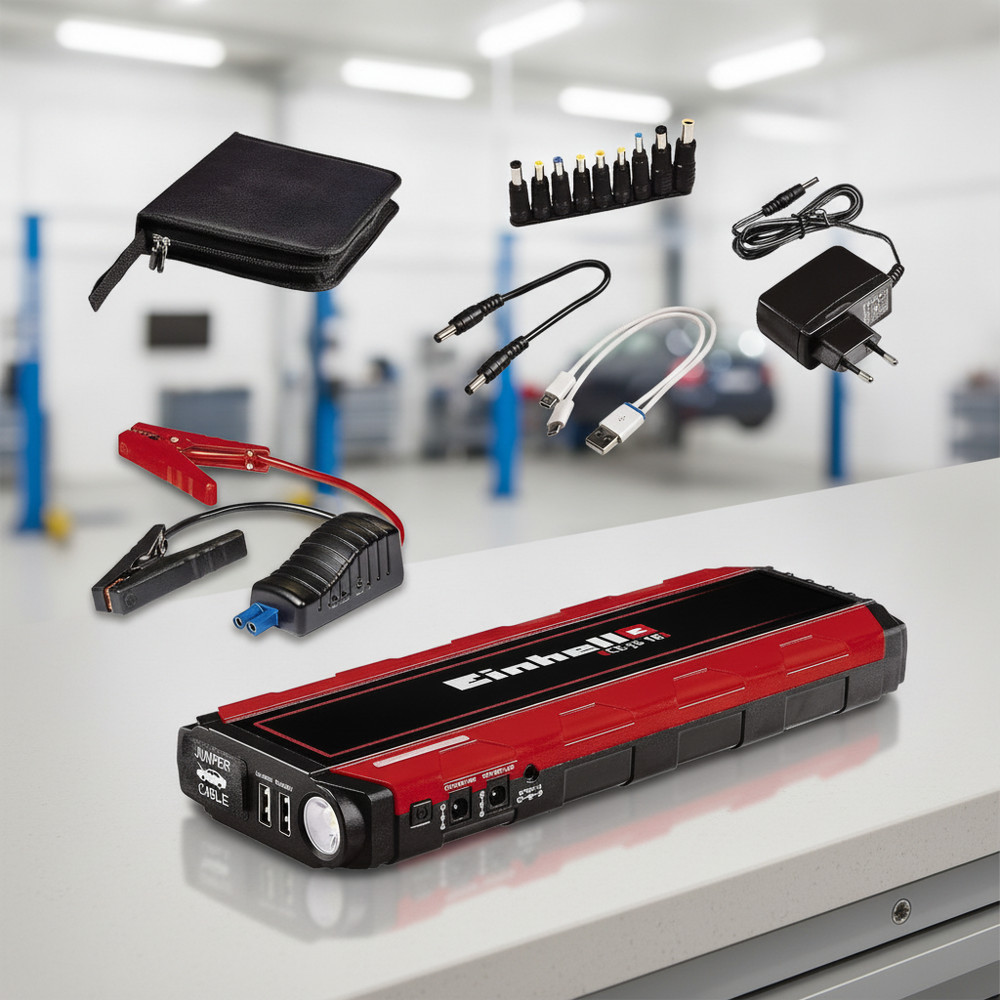Einhell CE-JS 18/1 Jump-Start 18000mAh 600A Laptop & Araç Akü Takviye Güç İstasyonu