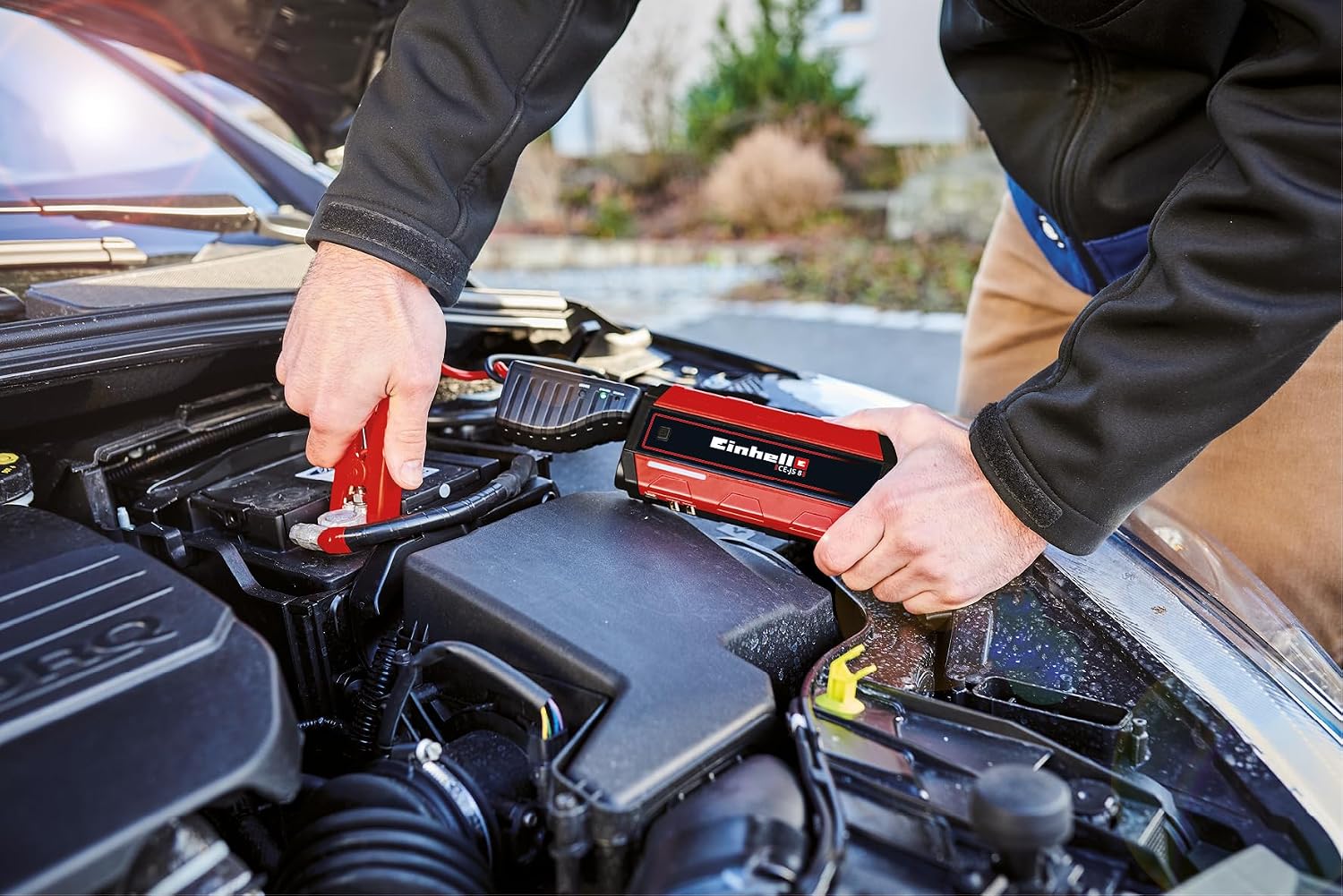 Einhell CE-JS 8/1 Jump-Start 7500mAh 400A Kompakt Binek Araç Akü Takviye Cihazı - Açı 3