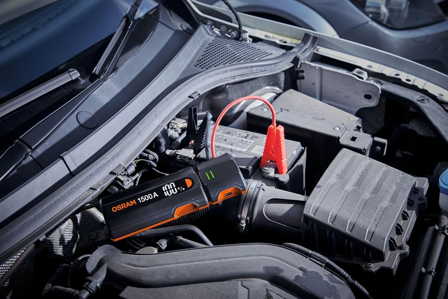 OSRAM BATTERYjumpstart 1500 (1500A) Hızlı Şarjlı Profesyonel Akü Takviye Cihazı - Görsel 2