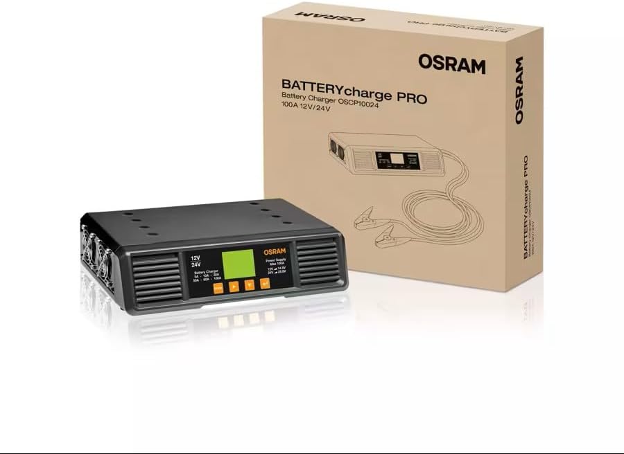 OSRAM BATTERYcharge PRO 100A (OSCP10024) 12V/24V Ağır Vasıta Tır & Otobüs Akü Takviye ve Şarj İstasyonu - Görsel 2